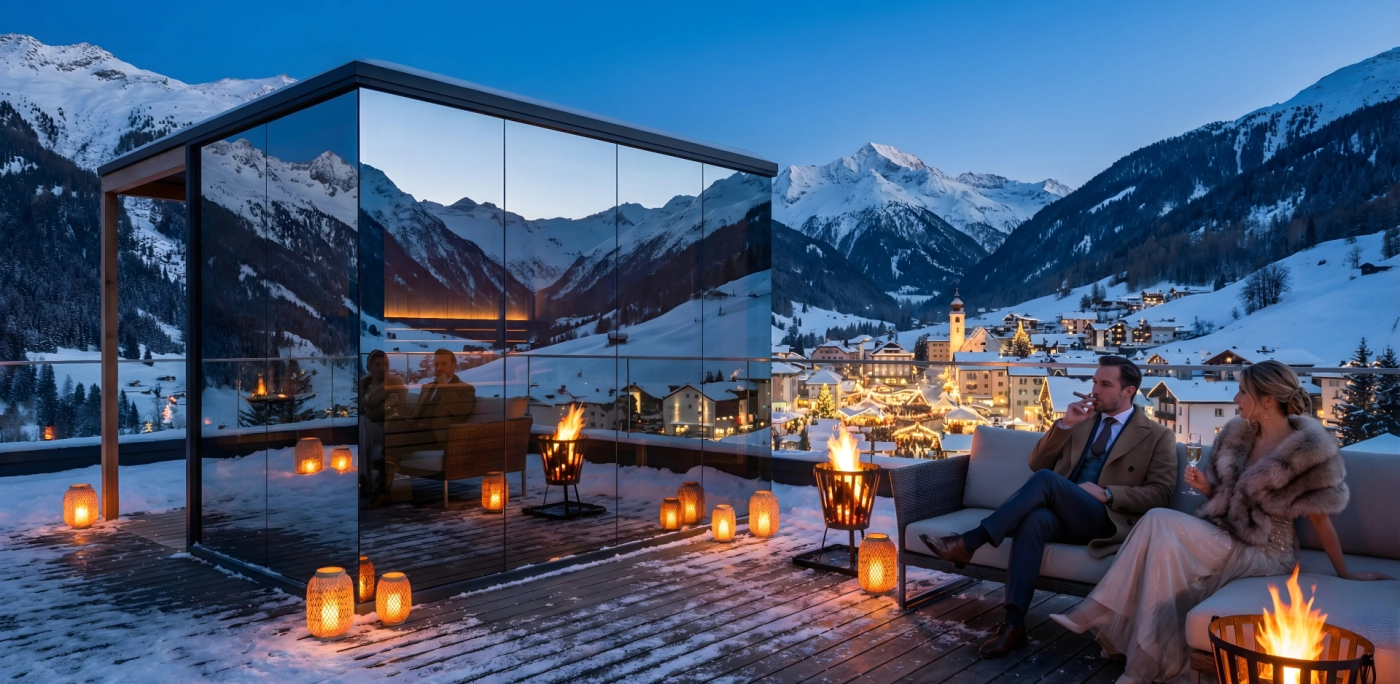 Szauna esti hangulat