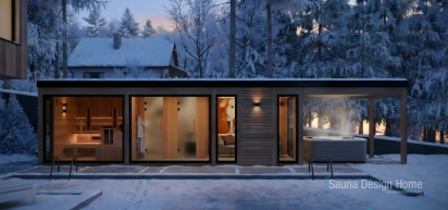 Egyedi szauna wellnessház építés
