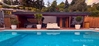 Egyedi kültéri wellness ház építés