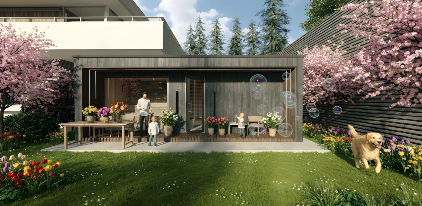 szaunahaz kiülövel