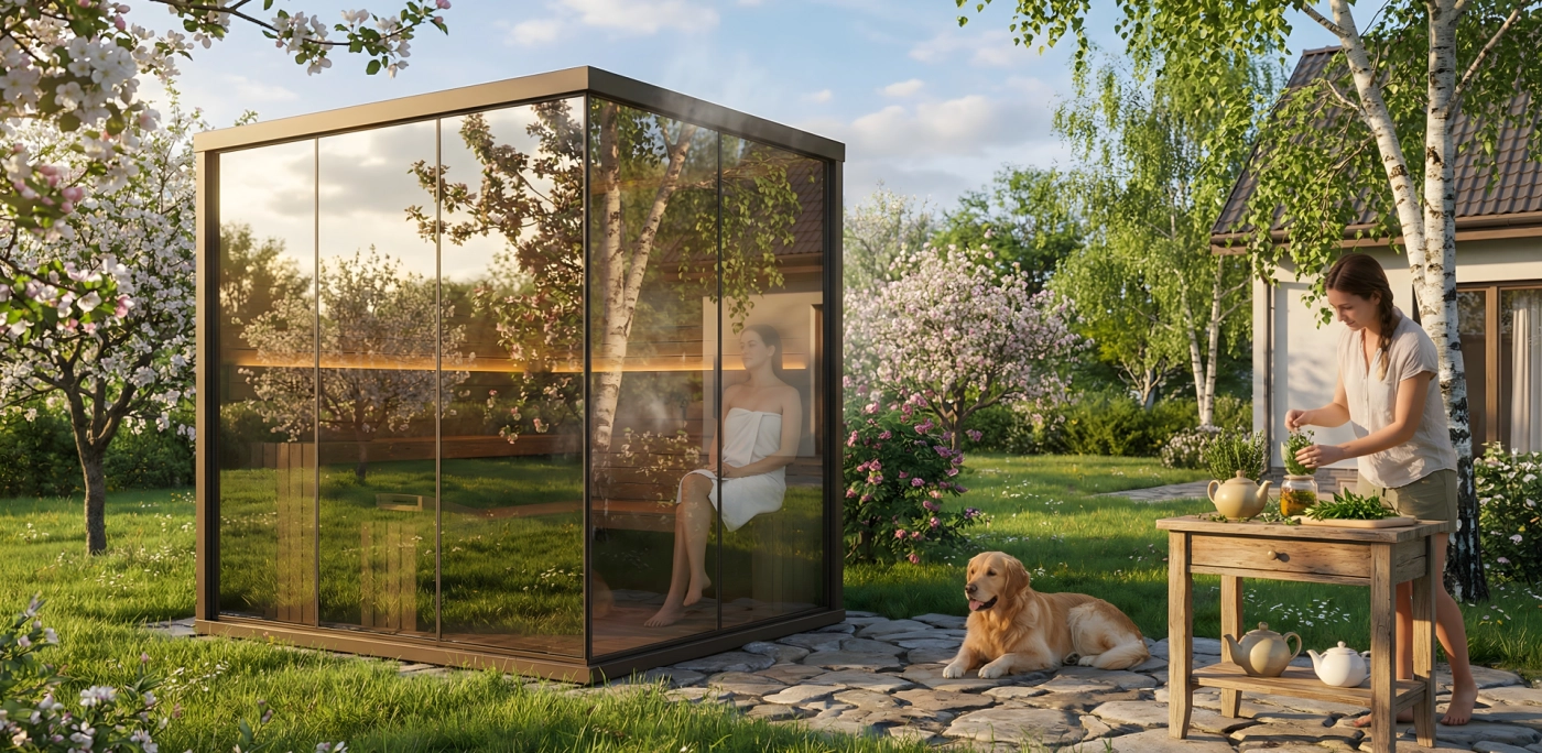 Kerti wellness tér