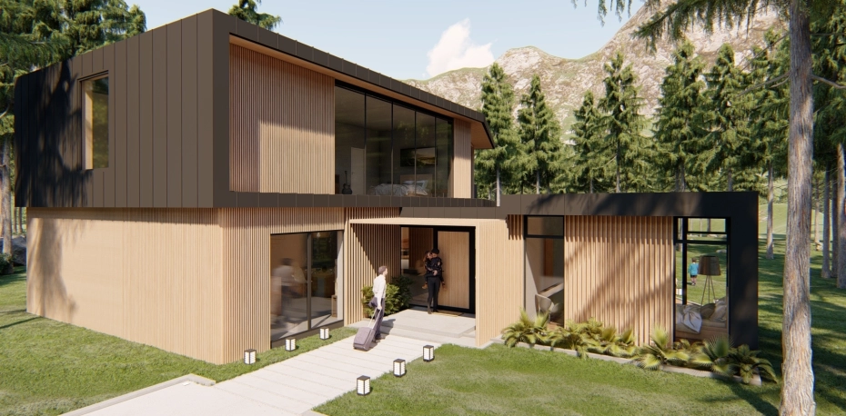 Exkluzív, kültéri fahomlokzatok