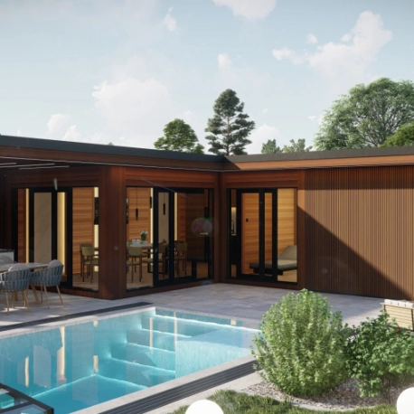 Személyre szabott prémium wellnessház