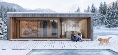 Kültéri szauna, wellnessház, mininyaraló egyedi méretekben Kültéri szauna, wellnessház, mininyaraló egyedi méretekben